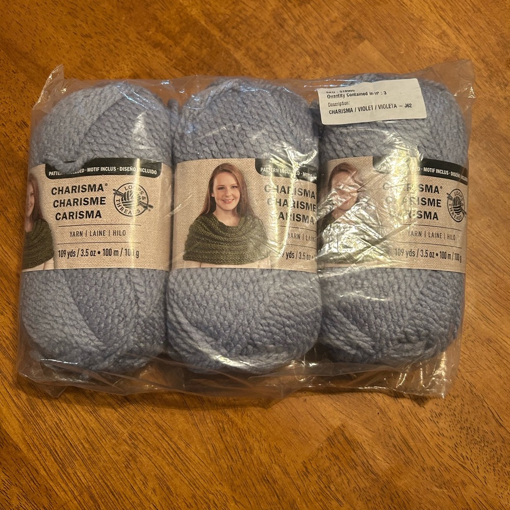 Charisma Yarn in Violet  by Loops & Threads